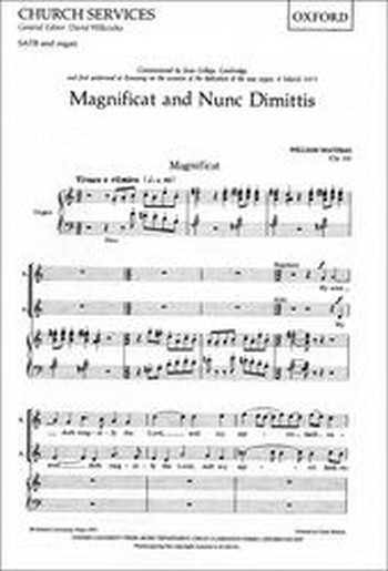 Mathias, William&nbsp;&nbsp;Magnificat and Nunc Dimittis (Op. 53)&nbsp;&nbsp;