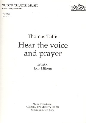 Hear the Voice and Prayer for mixed  chorus (AATB) a cappella,  score  (with keyboard reduction for rehearsal)