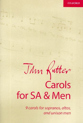 Carols for SA and Men  for mixed chorus (SAM) and organ (piano)  score