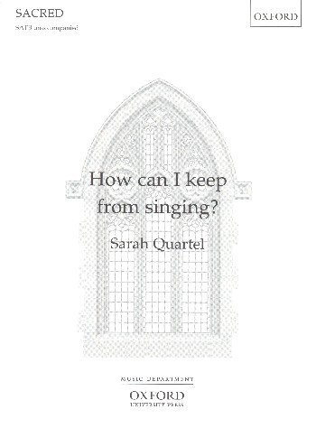 How can I keep from Singing  for mixed chorus  score