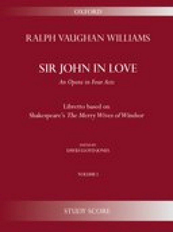 Ralph Vaughan Williams_David Lloyd-Jones, Sir John in Love Second Edit&nbsp;&nbsp;Full Orchestra&nbsp;&nbsp;Studienpartitur