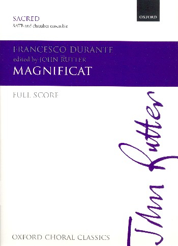 Magnificat&nbsp;&nbsp;for mixed chorus and chamber ensemble&nbsp;&nbsp;score