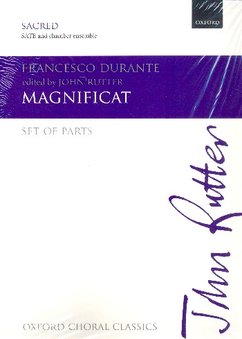 Magnificat&nbsp;&nbsp;for mixed chorus and chamber ensemble&nbsp;&nbsp;set of instrumental parts (strings 4-4-0-4)