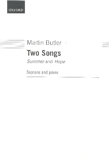 2 Songs  for soprano and piano  score
