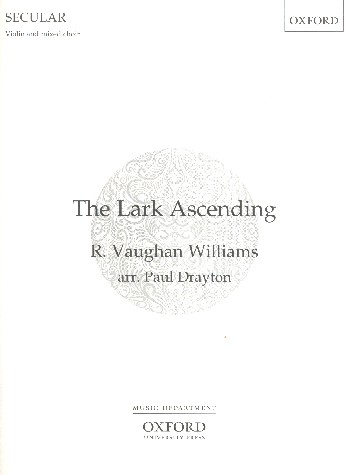 The Lark Ascending&nbsp;&nbsp;for mixed chorus and violin&nbsp;&nbsp;score