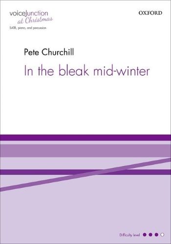 In the bleak Midwinter&nbsp;&nbsp;for mixed chorus, piano and percussion&nbsp;&nbsp;score