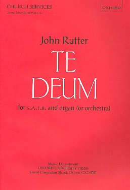 Te deum  for mixed chorus and organ  score