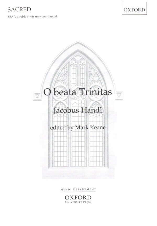 O beata Trinitas  for female double choir (SSAA) unaccompanied  score