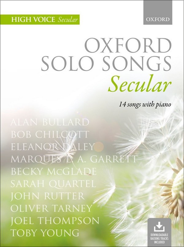 Oxford Solo Songs: Secular (+Online Audio)&nbsp;&nbsp;for high voice and piano&nbsp;&nbsp; 