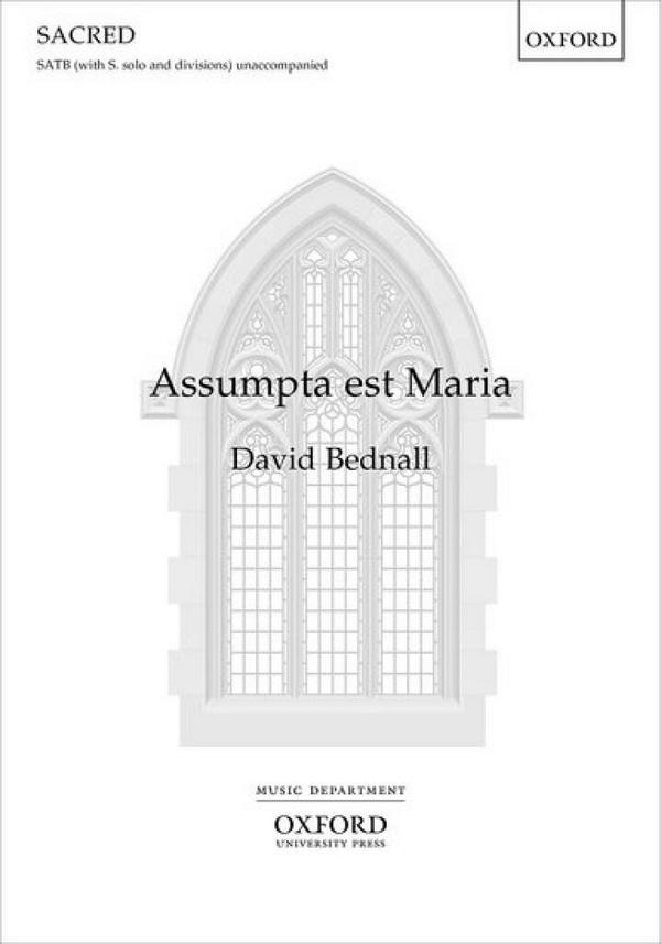David Bednall, Assumpta est Maria&nbsp;&nbsp;SATB (div) Unaccompanied&nbsp;&nbsp;Chorpartitur