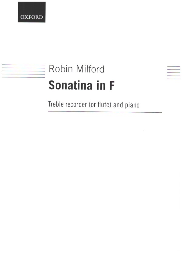 Sonatina in F  for treble recorder (or flute) and piano  