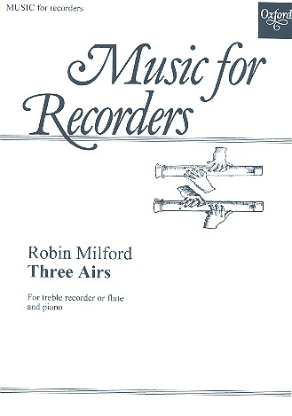 3 Airs for treble recorder  (flute) and piano  