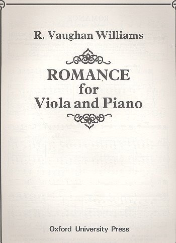 Romance &nbsp;&nbsp;for viola and piano&nbsp;&nbsp;