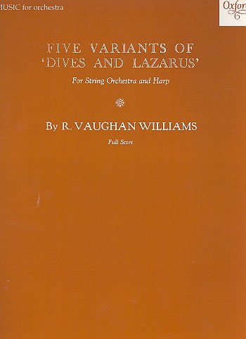 5 Variants of Dives and Lazarus  for harp and string orchestra  score