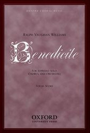 Benedicite  for soprano, mixed chorus and orchestra  vocal score