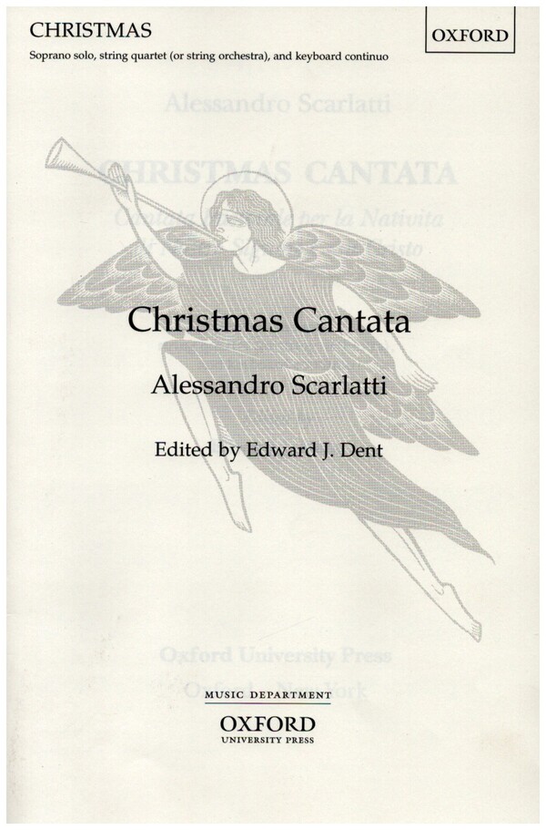 Christmas Cantata  for soprano, string quartet (string orchestra) and keyboard  vocal score (it/en)