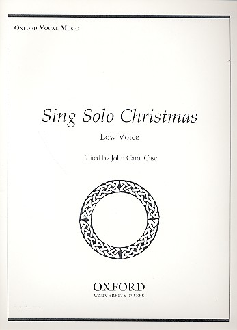 Sing Solo Christmas&nbsp;&nbsp;for low voice and piano&nbsp;&nbsp;