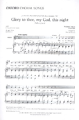 Glory to Thee my God this Night  for equal voices (female chorus) and piano  score