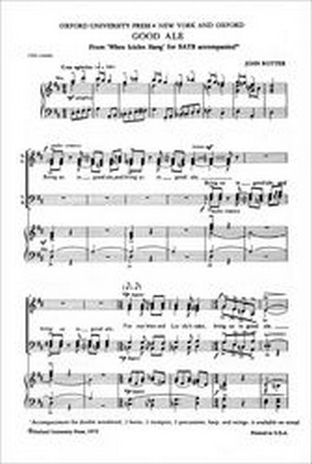 Rutter, John&nbsp;&nbsp;Good ale&nbsp;&nbsp;