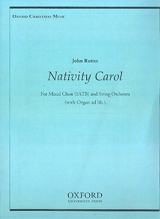 Nativity Carol  for mixed chorus and string orchestra (organ ad lib)  score