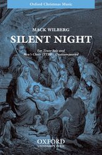 Silent Night  for male choir (TTBB) and tenor solo, unaccompanied  choral scored