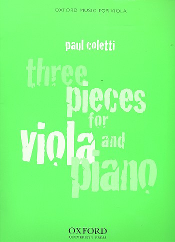 3 PIECES FOR VIOLA AND  PIANO  