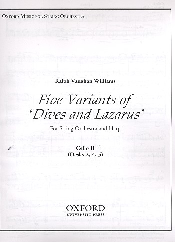 5 Variants of Dives and Lazarus  for harp and string orchestra  cello 2