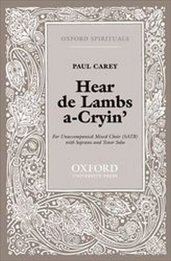 Carey, Paul&nbsp;&nbsp;Hear de Lambs a-Cryin'&nbsp;&nbsp;