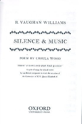 Silence and Music for mixed voices&nbsp;&nbsp;a cappella&nbsp;&nbsp;score