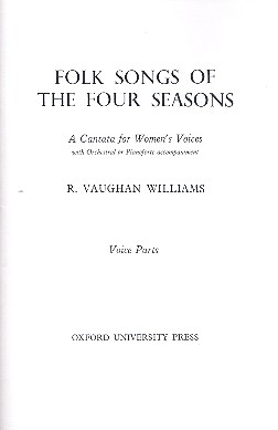 Folk Songs of the Four Seasons&nbsp;&nbsp;for female chorus and orchestra (piano)&nbsp;&nbsp;vocal score