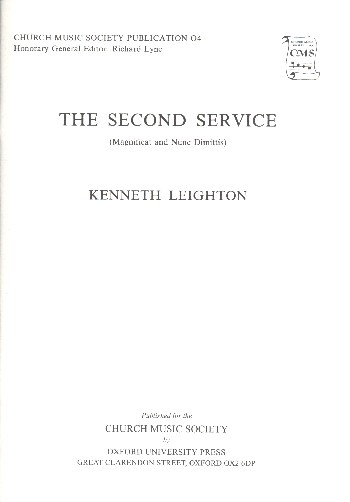 Magnificat and Nunc Dimittis from the Second Service op.62  for mixed chorus and organ  score