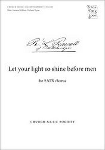 Pearsall, Robert&nbsp;&nbsp;Let your light so shine before men&nbsp;&nbsp;