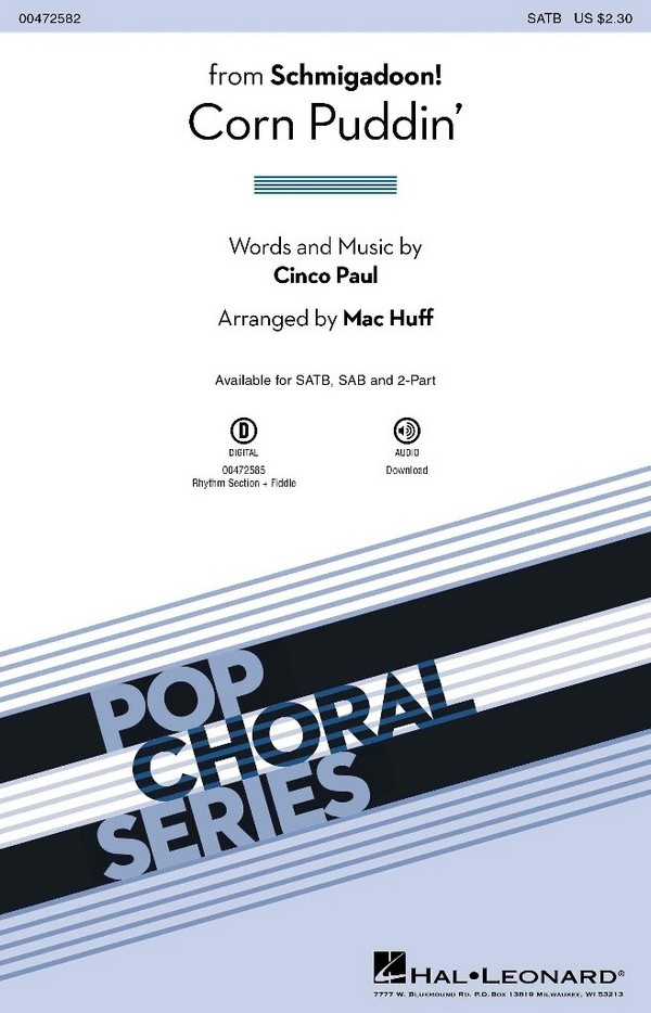 Cinco Paul, Corn Puddin'&nbsp;&nbsp;SATB&nbsp;&nbsp;Chorpartitur