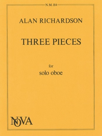 Alan Richardson  Three Pieces for Solo Oboe  oboe solo