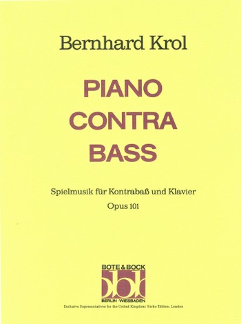 Bernhard Krol  Piano Contra Bass  double bass & piano