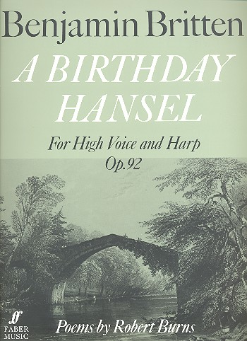A Birthday Hansel op.92 for high voice  and harp  score