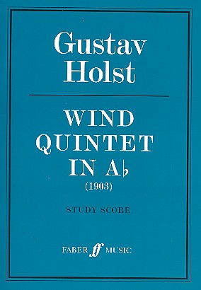 Wind Quintet a flat Major op.14&nbsp;&nbsp;for flute, oboe, clarinet, horn and bassoon&nbsp;&nbsp;study score (1903)