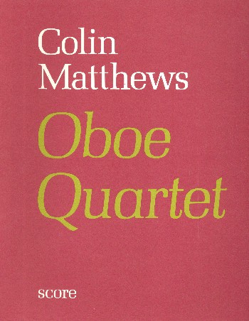 Oboe Quartet no.1&nbsp;&nbsp;for oboe, violin, viola  and cello&nbsp;&nbsp;score