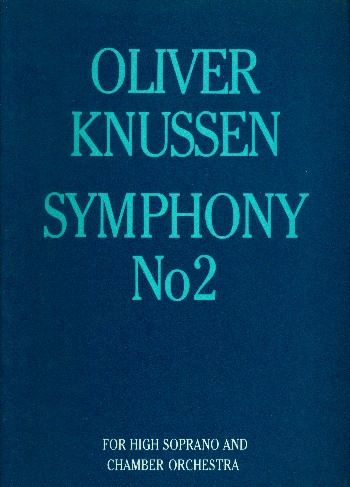 Symphony no.2 op.7  for high soprano and chamber orchestra  score