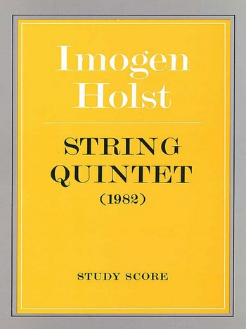 String Quintet  for 2 violins, viola and 2 violoncelli  study score