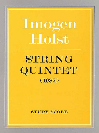 String Quintet&nbsp;&nbsp;for 2 violins, viola and 2 violoncelli&nbsp;&nbsp;study score