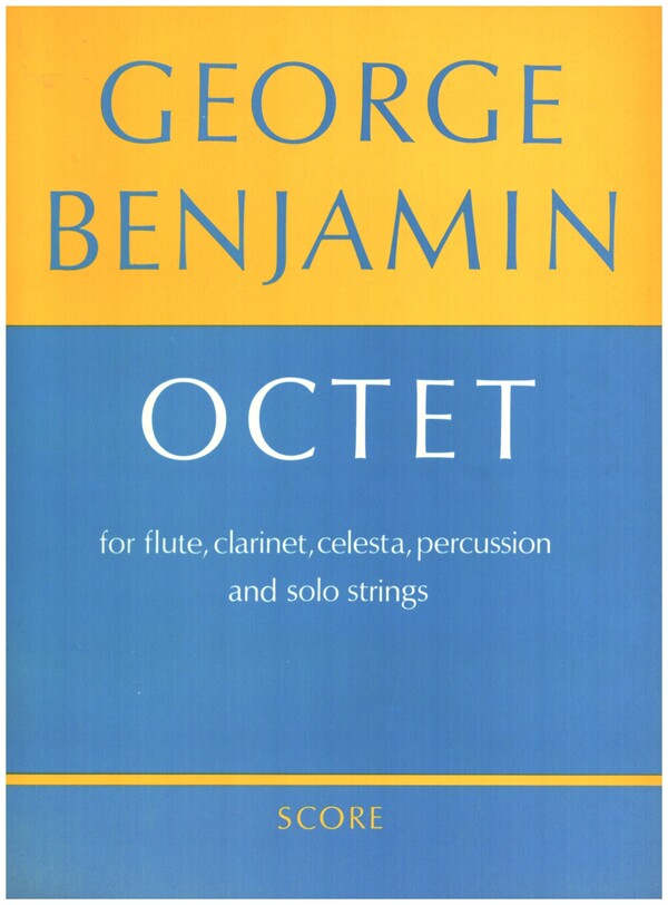 Octet  for flute, clarinet, celesta, percussion and solo strings  score