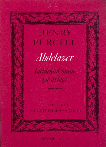 Abdelazar or the Moor's Revenge  incidental Music for Strings  parts