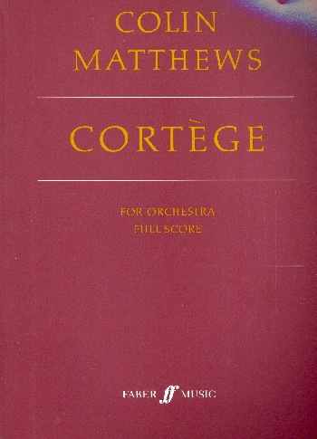 Cortège  for orchestra  score