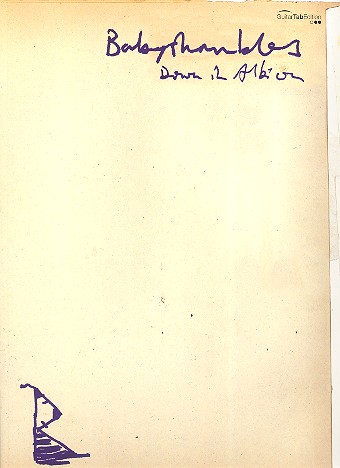 Babyshambles: Down in Albion&nbsp;&nbsp;Songbook vocal/guitar/tab&nbsp;&nbsp;