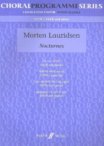 Nocturnes  for mixed chorus a cappella (piano)  score