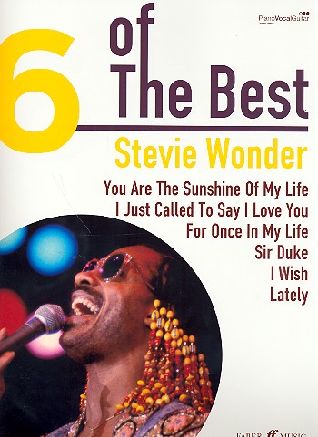 6 of the Best: Stevie Wonder  piano/vocal/guitar  songbook