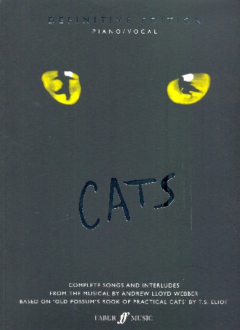 Cats (Musical) Definitve Collection&nbsp;&nbsp;piano/vocal/guitar (newly arranged 2019)&nbsp;&nbsp;songbook