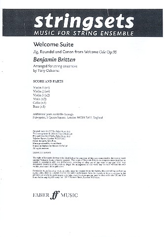 Welcome Suite for string ensemble&nbsp;&nbsp;score&nbsp;&nbsp;