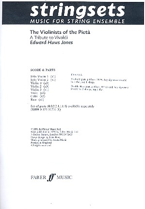 The Violinists of Pieta&nbsp;&nbsp;for string ensemble&nbsp;&nbsp;score